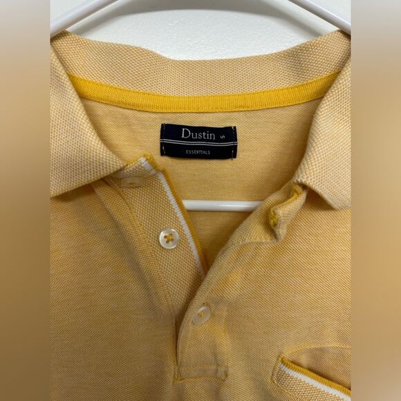 Dustin Essentials Mustard Yellow Polo Shirt Size S – Send Me an Offer! - Picture 4 of 4